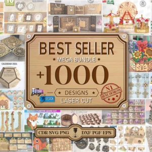 1000 Laser Cut Templates